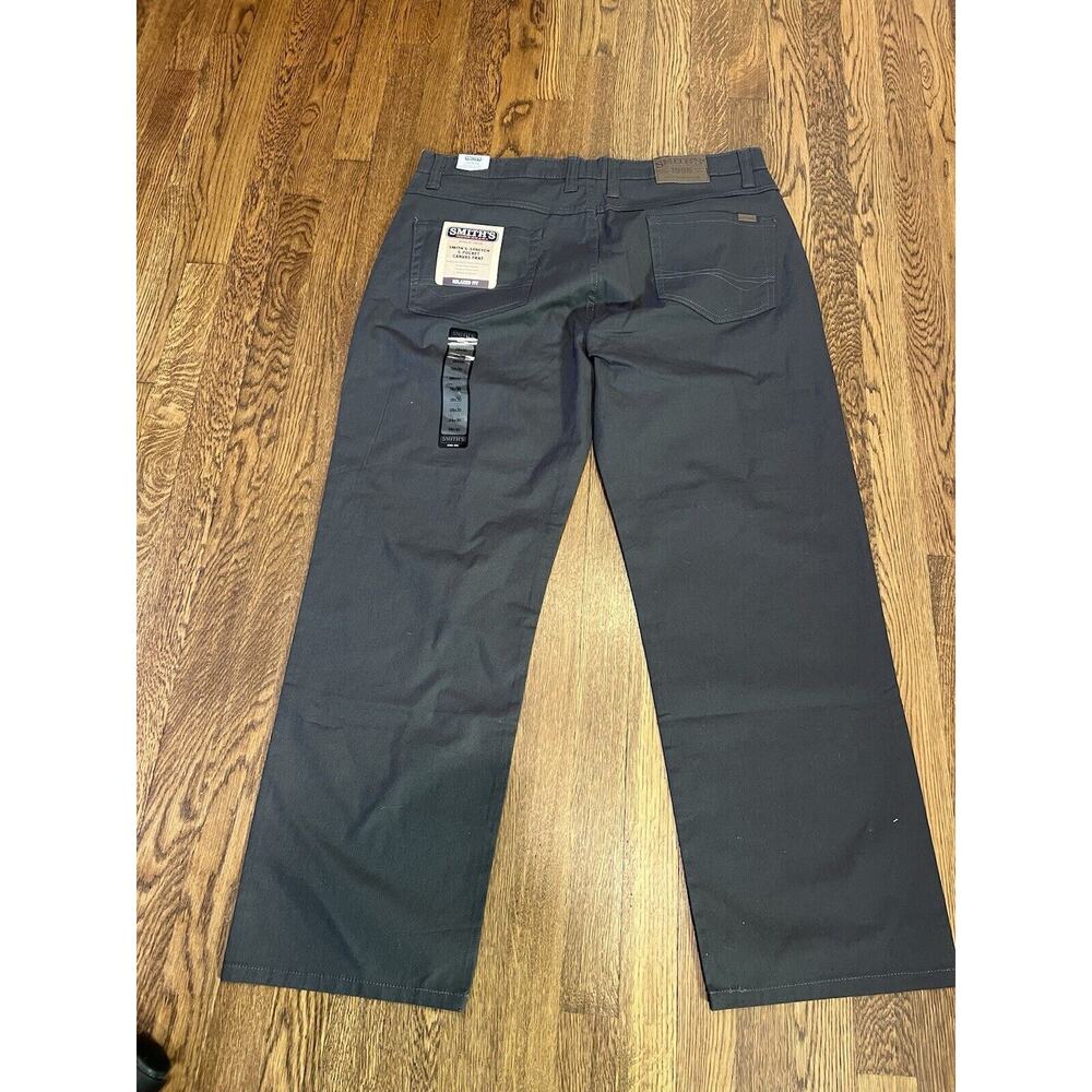 Smiths Workwear Stretch 5 Pocket Canvas Pants Mens 38 X 30 Brown NEW - Picture 4 of 6